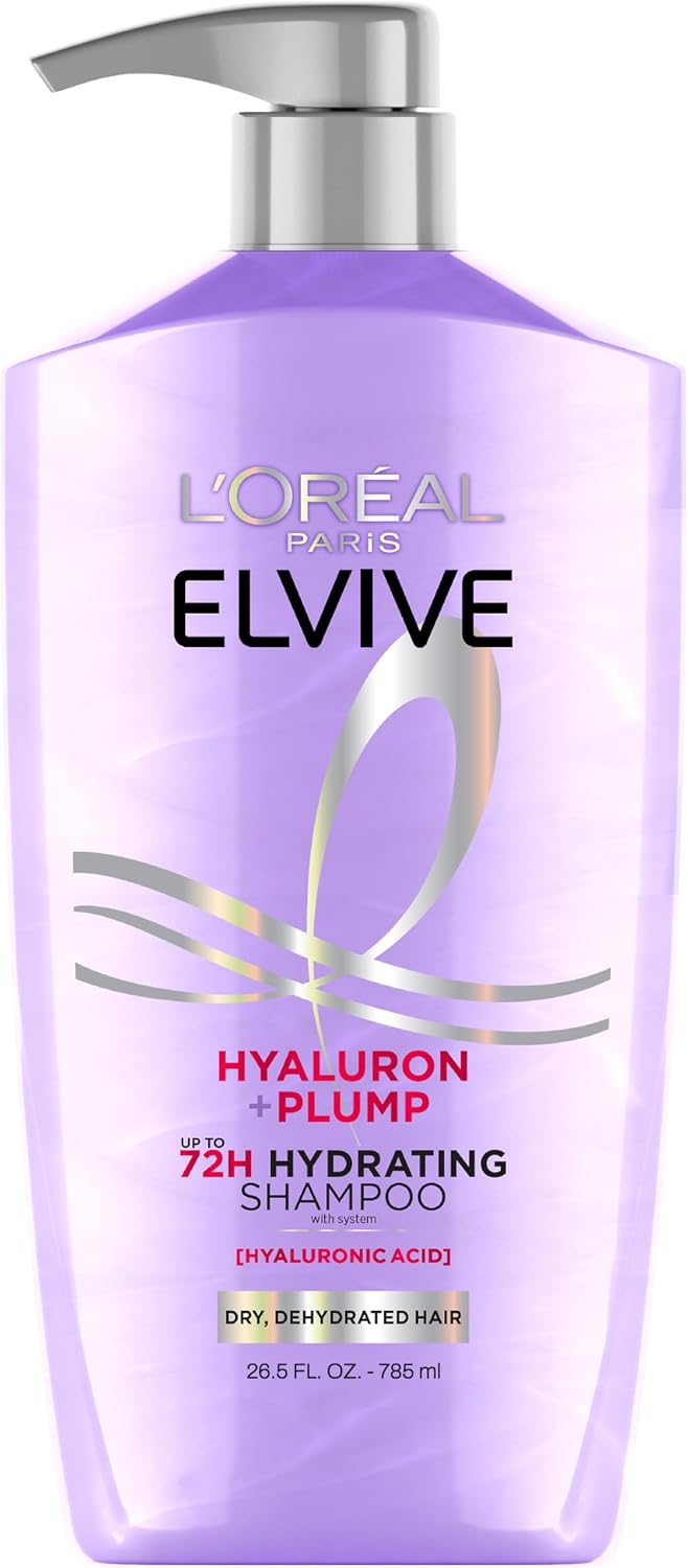 L'Oreal Paris Elvive Hyaluron Plump Shampoo, 26.5 Fl Oz