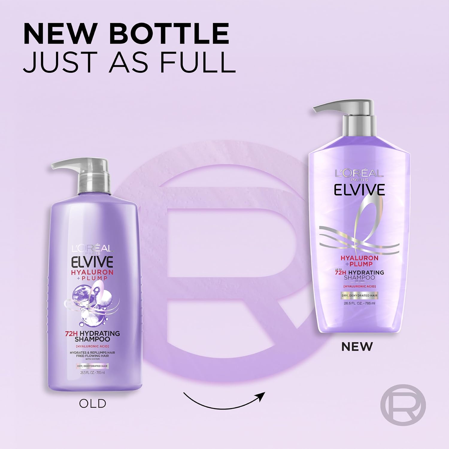 L'Oreal Paris Elvive Hyaluron Plump Shampoo, 26.5 Fl Oz - Image 9