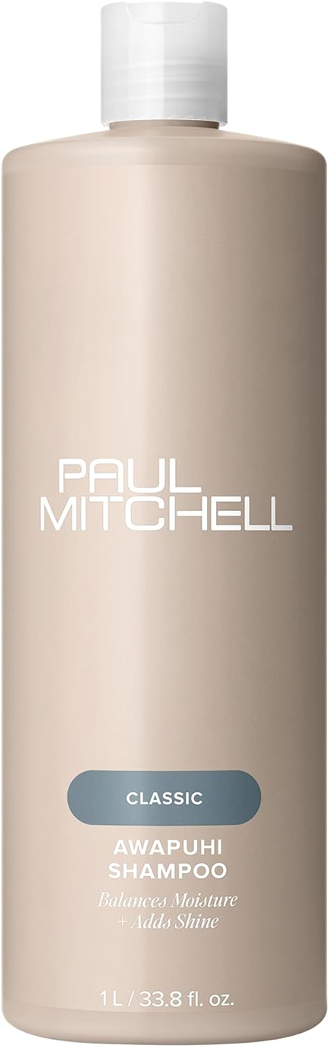 Paul Mitchell Awapuhi Shampoo, Balances Moisture + Adds Shine, For All Hair Types, Especially Fine + Static-Prone Hair
